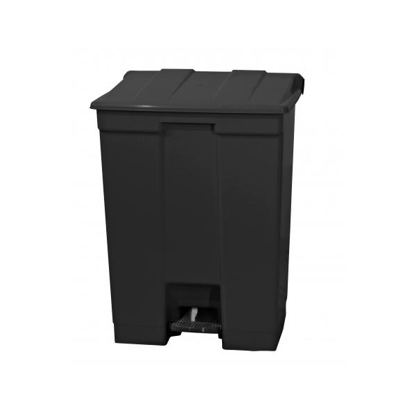 Cesto de lixo C/Pedal 30L Preto - Bralimpia